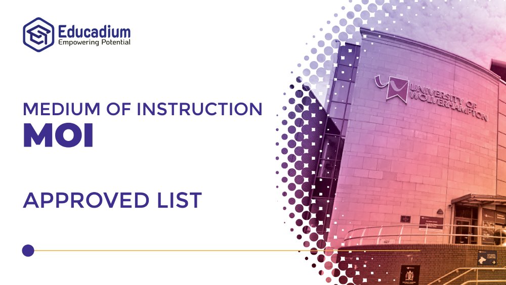 Birmingham City University Medium of Instruction Approved List